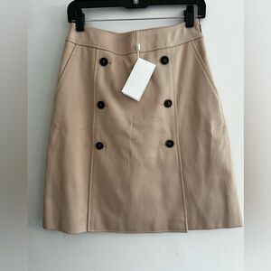 HUGO BOSS
Valarea A-line Button Skirt In Nude